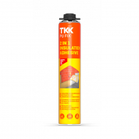 Пяна полиуретанова TKK Tekapur Insulation Adhesive 2 in 1 800мл, за лепене на изолация, 2 в 1 (пистолетна и ръчна)