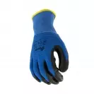 Ръкавици B HOLD GNK + NP XEMA, сини, от полиестер, топени в нитрил, ластичен маншет  - small, 126405