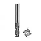 Фрезер за метал челно-цилиндричен-чистови 6х57х13мм, HSS, четрипер, DIN844, тип N - small, 52833