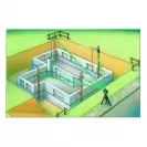 Ротационен лазерен нивелир LASERLINER Quadrum Green 410 S, зелен лазер клас 3R, обхват 400m, точност 1mm/10m, автом./ръчно - small, 30507