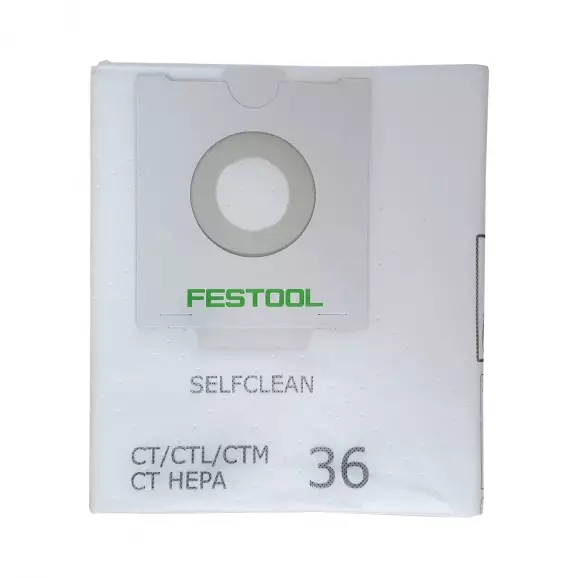 Торбичка филтърна FESTOOL SC FIS-CT 36/5, за прахосмукачка: CT 36, за еднократна употреба