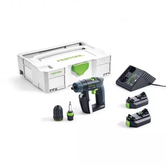 Акумулаторен винтоверт FESTOOL CXS Li 2.6 Plus, 10.8V, 2.6Ah, Li-Ion, 10/16Nm, 1/4