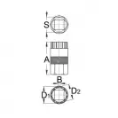 Ключ за демонтаж на венец касета UNIOR 45.4x2.1x23.40x21.20, за Shimano, SRAM, Suntour, Chris King, Sun Race и др. - small, 16310