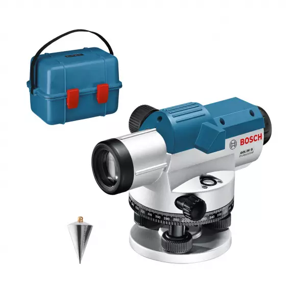 Оптичен нивелир BOSCH GOL 26 G, увеличение 26x, стандартно отклонение 1.6мм/30м