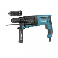 Перфоратор MAKITA HR2630T, 800W, 0-1200об, 0-4600уд/мин, 2.4J, SDS-plus