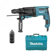 Перфоратор MAKITA HR2630T, 800W, 0-1200об, 0-4600уд/мин, 2.4J, SDS-plus