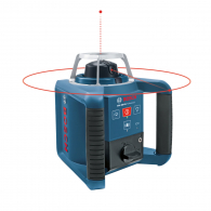 Ротационен лазерен нивелир BOSCH GRL 300 HV Professional, червен лазер, обхват 300m, точност 1mm/10m, автоматично