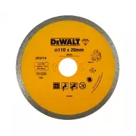 Диск диамантен DEWALT ф110x1.6x20мм, за гранит, мрамор и керамика, сухо и мокро рязане