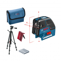 Лазерен 5-точков нивелир BOSCH GCL 25 Professional, 5 лазерни диода, точност 3mm/10m, автоматично
