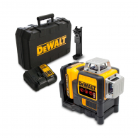 Линеен лазерен нивелир DEWALT DCE089D1R, 3 лазерни линии, точност 3mm/10m, 30м, автоматично
