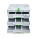 Куфар за инструменти FESTOOL SYS 4 TL-SORT/3, пластмаса, бял - small, 93880