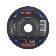 Диск карбофлексов RHODIUS ALPHAline 115x1.0x22.23мм, за рязане на метал