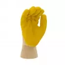 Ръкавици SAFETECH TWITE ECO, противосрезни от памучно трико, топени в латекс, ластичен маншет - small, 126414