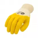 Ръкавици SAFETECH TWITE ECO, противосрезни от памучно трико, топени в латекс, ластичен маншет - small, 126416