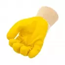 Ръкавици SAFETECH TWITE ECO, противосрезни от памучно трико, топени в латекс, ластичен маншет - small, 126417