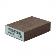 Абразивна гъба FESTOOL Granat 98х69х26мм P120, четиристранна, за метал, дърво, пластмаси и боядисани изделия