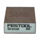 Абразивна гъба FESTOOL Granat 98х69х26мм P60, четиристранна, за метал, дърво, пластмаси и боядисани изделия - small, 51074