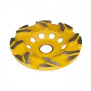 Диск диамантен KODIA T-SHARK CUP WHEEL 125x7.0х25/22.23ммм, за шлайфане пресен, стар или твърд бетон, сухо шлайфане - small, 45032