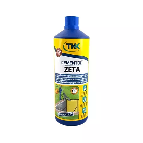 Пластификатор TKK Cementol Zeta conc. 1кг, за всички видове бетони с висока якост