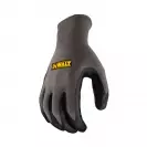 Ръкавици DEWALT DPG66 Gripper, сиви, полиестер, топени в нитрил, ластичен маншет  - small, 97650