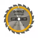 Диск с твърдосплавни пластини DEWALT Construction 184/2.6/16 Z=18, за дървесина - small