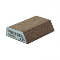 Абразивна гъба FESTOOL Granat CO 98х69х26мм P120, четиристранна, за метал, дърво, пластмаси и боядисани изделия