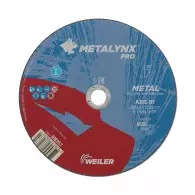 Диск карбофлексов WEILER METALYNX PRO 230x2.0x22.23мм, за рязане на метал