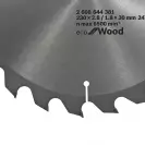 Диск с твърдосплавни пластини BOSCH ECO WOOD 230/2.8/30 Z=24, за дървесина - small, 97444