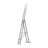 Алуминиевa стълба KRAUSE Tribilo 3х14, 3950/6850/10250мм, трираменна, професионална, 150кг.