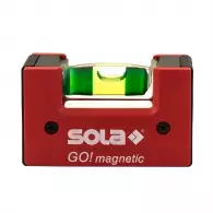 Пластмасов нивелир SOLA GO! magnetic 6.8cm, с една либела и магнит