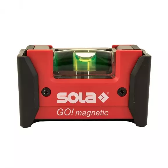 Пластмасов нивелир с клипс SOLA GO! magnetic CLIP 7.5cm, с една либела с клипс и магнит