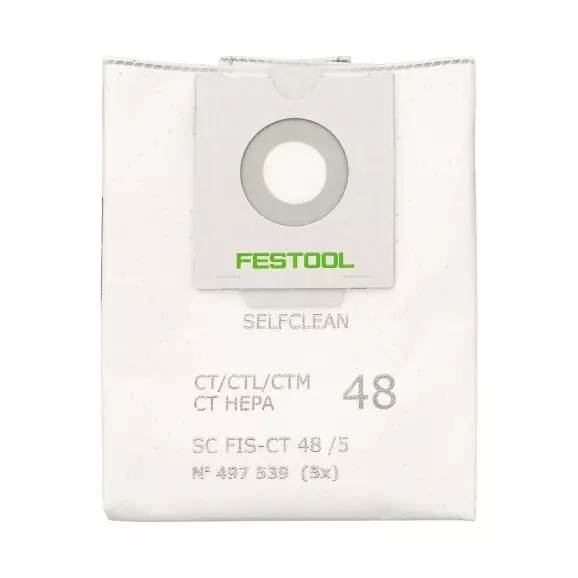Торбичка филтърна FESTOOL SC FIS-CT 48/5, за прахосмукачка: CTL 48, за еднократна употреба