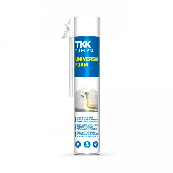 Пяна полиуретанова TKK Tekapur Universal 750гр, ръчна, лятна (над +5°C)