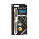 UV ремонтен гел писалка BLUFIXX FLIESEN 5гр. черен, за плочки, гранит и мрамор, к-кт със светодиод - small