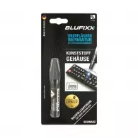 UV ремонтен гел пълнител BLUFIXX 5гр. черен, за пластмасови корпуси, клавиатури и телефони