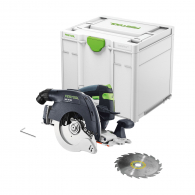 Акумулаторен циркулярен трион FESTOOL HKC 55 EB-Basic, 18V, 1.5-6.2Ah, Li-Ion, ф160х20мм, 4500об/мин, безчетков