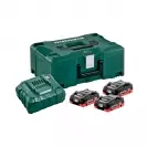 Комплект батерии и зарядно устройство METABO GAS 18Vx3 + ASC 30-36 + куфар, 18V, 4.0Ah, LiHD - small