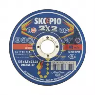 Диск карбофлексов SWATYCOMET SKORPIO 2x2 125x2.5x22.23мм, за рязане и шлайфане на неръждаема стомана и метал