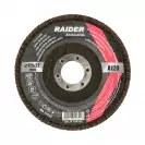 Диск ламелен RAIDER 115х22.23мм P100, за шлайфане на метал, камък, дърво и пластмаса - small
