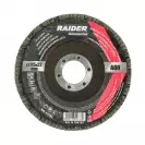 Диск ламелен RAIDER 115х22.23мм P80, за шлайфане на метал, камък, дърво и пластмаса - small