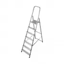 Алуминиевa стълба KRAUSE CORDA 6+1, 1450мм(на стълбата), едностранна, за домашна употреба, 150кг. - small, 125719