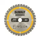 Диск с твърдосплавни пластини DEWALT Construction 165/1.5/20 Z=36, за дървесина - small