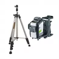 Линеен лазерен нивелир LASERLINER SuperPlane-Laser 3G Pro Set, 3 лазерни линии, точност 3.5mm/10m, автоматично