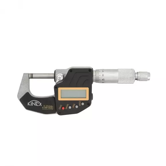 Микрометър дигитален за външно мерене KINEX ABSOLUTE ZERO 0-25мм, дигитален, точност 0.001мм