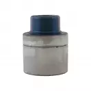 Плосък накрайник за поялник DYTRON ф63мм/син тефлон, за тръби PP,PB,PE,PVDF, 850W/1200W, плоска муфа, син тефлон - small