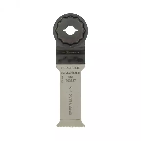 Нож за мултифункционален инструмент FESTOOL USB 78/32, за рязане на дърво, GFK, гипсокартон, цветни метали, пластмаси
