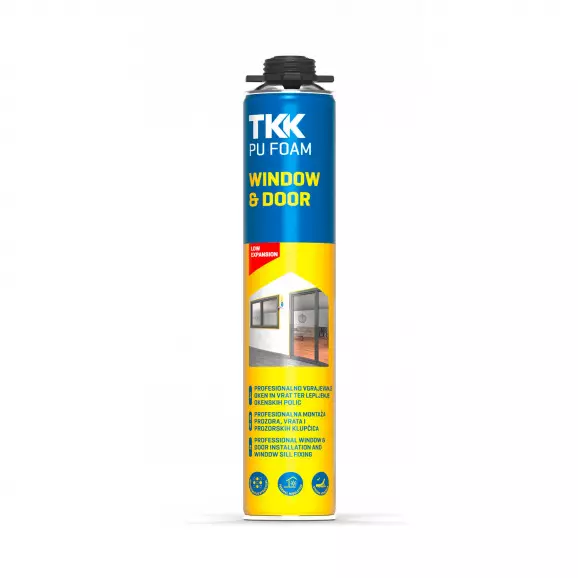 Пяна полиуретанова TKK WINDOW&DOOR Low Expansion 750мл, пистолетна, лятна (над +5°C)