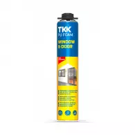 Пяна полиуретанова TKK Low Expansion 750мл, пистолетна, лятна (над +5°C)