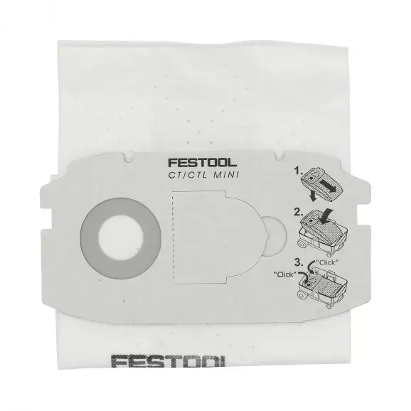 Торбичка филтърна FESTOOL SC FIS-CT MINI/5, за прахосмукачка: CTL MINI, за еднократна употреба