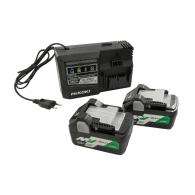 Батерия акумулаторна HITACHI/HIKOKI BSL36A18х2 + UC18YSL3, 36/18V, 2.5/5.0Ah, Li-Ion, к-кт